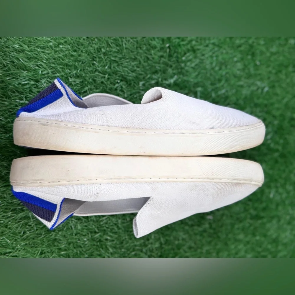 Rothy's White Loafers Slip-On Sneaker Shoes‎ Size 8.5